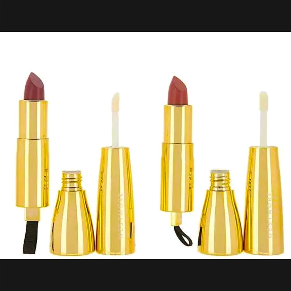 Westmore Beauty Lip Glamour Special Effects Lipstick / Gloss In Nude & Rose